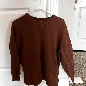 Lululemon perfectly oversized crew, Scoop neck sweater. Worn once